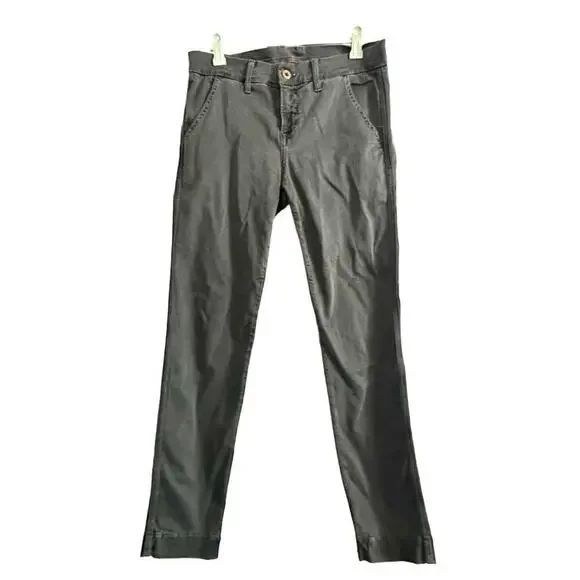 NSF Revovle The Wallace Charcoal Gray Mid-Rise Skinny-Ankle Crop Pants - Sz 26
